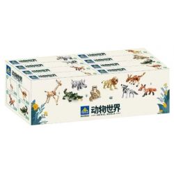 Kazi KY80063 80063 THẾ GIỚI ĐỘNG VẬT 8 MẪU HƯƠU CAO CỔ KANGAROO CÁO SẤU CHÓ SÓI CON LƯỜI TÊ GIÁC SƯ TỬ bộ đồ chơi xếp lắp ráp ghép mô hình Creator ANIMAL WORLD Sáng Tạo 1270 khối
