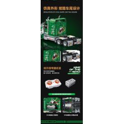 JIESTAR JJ9069 9069 ĐẦU XE TẢI PETERBILT 389 bộ đồ chơi xếp lắp ráp ghép mô hình Technic Kỹ Thuật Công Nghệ Cao Mô Hình Phương Tiện 2105 khối