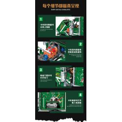 JIESTAR JJ9069 9069 ĐẦU XE TẢI PETERBILT 389 bộ đồ chơi xếp lắp ráp ghép mô hình Technic Kỹ Thuật Công Nghệ Cao Mô Hình Phương Tiện 2105 khối