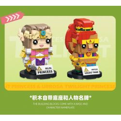 JIESTAR JJ9063 9063 TRUYỀN THUYẾT VỀ ZELDA VÀ URBOSA bộ đồ chơi xếp lắp ráp ghép mô hình Brickheadz ZELDA & URPOZA Nhân Vật Đầu To 455 khối