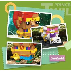 JIESTAR JJ9063 9063 TRUYỀN THUYẾT VỀ ZELDA VÀ URBOSA bộ đồ chơi xếp lắp ráp ghép mô hình Brickheadz ZELDA & URPOZA Nhân Vật Đầu To 455 khối