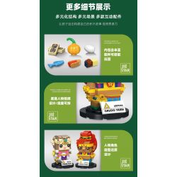 JIESTAR JJ9063 9063 TRUYỀN THUYẾT VỀ ZELDA VÀ URBOSA bộ đồ chơi xếp lắp ráp ghép mô hình Brickheadz ZELDA & URPOZA Nhân Vật Đầu To 455 khối