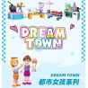 JIESTAR 59070 CÔ GÁI THÀNH THỊ 12 PHONG CÁCH bộ đồ chơi xếp lắp ráp ghép mô hình Girl DREAM TOWN Con Gái 411 khối