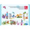 JIESTAR 59070 CÔ GÁI THÀNH THỊ 12 PHONG CÁCH bộ đồ chơi xếp lắp ráp ghép mô hình Girl DREAM TOWN Con Gái 411 khối
