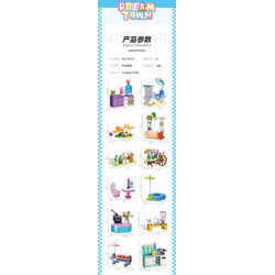 JIESTAR 59070 CÔ GÁI THÀNH THỊ 12 PHONG CÁCH bộ đồ chơi xếp lắp ráp ghép mô hình Girl DREAM TOWN Con Gái 411 khối