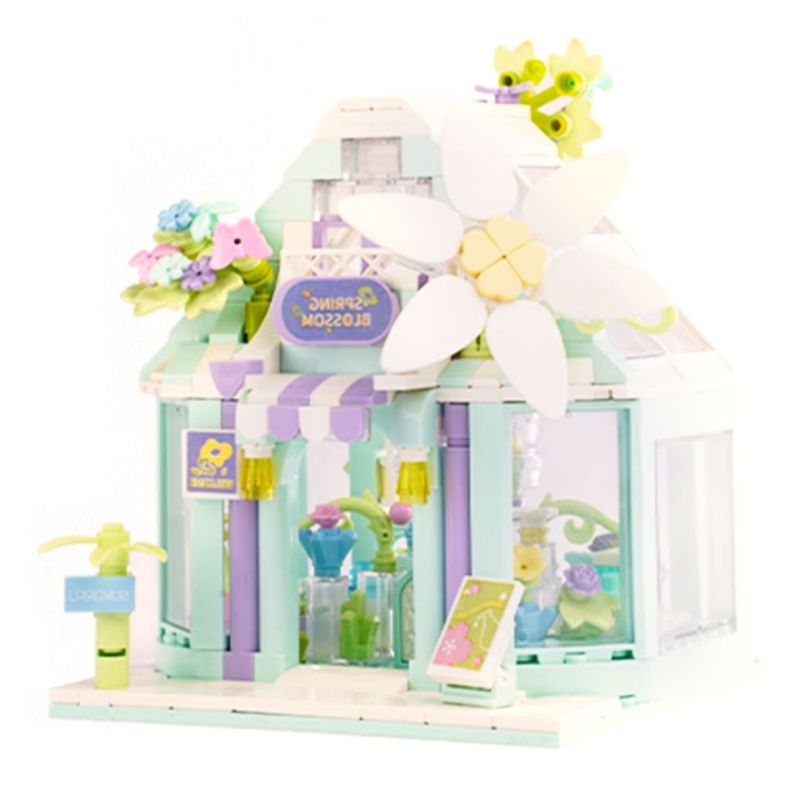 ZHEGAO DS1026 1026 CỬA HÀNG TNHH XIYUE MOMENT HOA NGÔN NGỮ MÙA XUÂN bộ đồ chơi xếp lắp ráp ghép mô hình SPRING LANGUAGE FLOWER