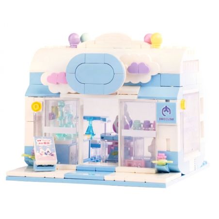 ZHEGAO DS1027 1027 CỬA HÀNG TNHH XIYUE MOMENT Ý TƯỞNG GIẶT ỦI XIA YUNDUO bộ đồ chơi xếp lắp ráp ghép mô hình LAUNDRY CONCEPT