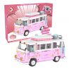 DK 6017 XE BUÝT DU LỊCH BARBIE bộ đồ chơi xếp lắp ráp ghép mô hình Creator BARBIE DREAMTOWN PINK BUS Sáng Tạo 852 khối