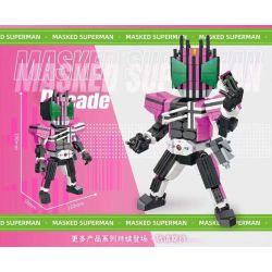 JIESTAR 58189 CHIẾN TRANH GIỮA CÁC VÌ SAO KỴ BINH HOÀNG GIA bộ đồ chơi xếp lắp ráp ghép mô hình Movie & Game MASKED SUPERMAN DECADE Phim Và Trò Chơi 417 khối