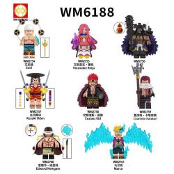 WM 2754 2755 2756 2757 2758 2759 2760 2761 6188 NHÂN VẬT NHỎ ONE PIECE 8 LOẠI bộ đồ chơi xếp lắp ráp ghép mô hình Movie & Game Phim Và Trò Chơi