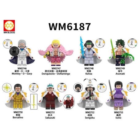 WM 2748 2749 2750 2751 2752 2753 6187 2746 2747 NHÂN VẬT NHỎ ONE PIECE 8 LOẠI bộ đồ chơi xếp lắp ráp ghép mô hình Movie & Game Phim Và Trò Chơi