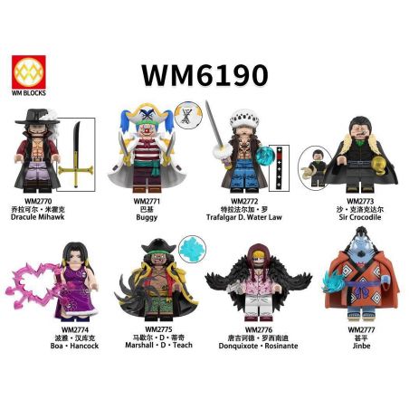 WM 6190 2770 2771 2772 2773 2774 2775 2776 2777 NHÂN VẬT NHỎ ONE PIECE 8 LOẠI bộ đồ chơi xếp lắp ráp ghép mô hình Movie & Game Phim Và Trò Chơi