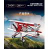 MouldKing 24049 Mould King 24049 MÁY BAY HAI CÁNH MÀU ĐỎ bộ đồ chơi xếp lắp ráp ghép mô hình Technic RED BIPLANE Kỹ Thuật Công Nghệ Cao Mô Hình Phương Tiện 300 khối