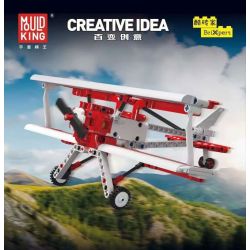 MouldKing 24049 Mould King 24049 MÁY BAY HAI CÁNH MÀU ĐỎ bộ đồ chơi xếp lắp ráp ghép mô hình Technic RED BIPLANE Kỹ Thuật Công Nghệ Cao Mô Hình Phương Tiện 300 khối