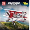MouldKing 24049 Mould King 24049 MÁY BAY HAI CÁNH MÀU ĐỎ bộ đồ chơi xếp lắp ráp ghép mô hình Technic RED BIPLANE Kỹ Thuật Công Nghệ Cao Mô Hình Phương Tiện 300 khối