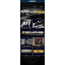 MouldKing 12031 Mould King 12031 ĐẦU MÁY HƠI NƯỚC UNION PACIFIC UP844 bộ đồ chơi xếp lắp ráp ghép mô hình City UNION PACIFIC 844 STEAM LOCOMOTIVE Thành Phố 3357 khối
