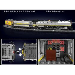 MouldKing 12031 Mould King 12031 ĐẦU MÁY HƠI NƯỚC UNION PACIFIC UP844 bộ đồ chơi xếp lắp ráp ghép mô hình City UNION PACIFIC 844 STEAM LOCOMOTIVE Thành Phố 3357 khối