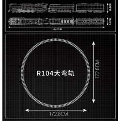 MouldKing 12031 Mould King 12031 ĐẦU MÁY HƠI NƯỚC UNION PACIFIC UP844 bộ đồ chơi xếp lắp ráp ghép mô hình City UNION PACIFIC 844 STEAM LOCOMOTIVE Thành Phố 3357 khối