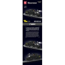 JMBRICKLAYER 51113 MouldKing 12032 Mould King 12032 ĐẦU MÁY HƠI NƯỚC SHAY bộ đồ chơi xếp lắp ráp ghép mô hình City SHAY-TYPE STEAM LOCOMOTIVE Thành Phố 880 khối