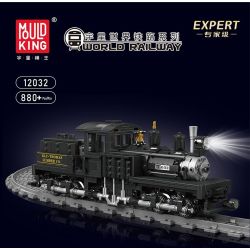 JMBRICKLAYER 51113 MouldKing 12032 Mould King 12032 ĐẦU MÁY HƠI NƯỚC SHAY bộ đồ chơi xếp lắp ráp ghép mô hình City SHAY-TYPE STEAM LOCOMOTIVE Thành Phố 880 khối