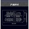 JMBRICKLAYER 51113 MouldKing 12032 Mould King 12032 ĐẦU MÁY HƠI NƯỚC SHAY bộ đồ chơi xếp lắp ráp ghép mô hình City SHAY-TYPE STEAM LOCOMOTIVE Thành Phố 880 khối