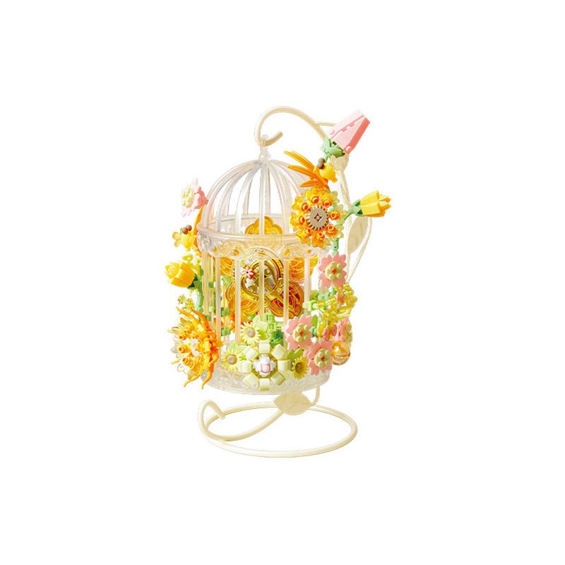 GEKKOSHA 804426 LỒNG HOA CHUNYU TÌM KIẾM·TIA SÁNG bộ đồ chơi xếp lắp ráp ghép mô hình Arts & Crafts BREATH OF FLOWERS 640 khối
