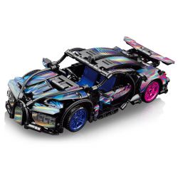LELE BROTHER 9055-6 3305 9055-5 3306 BUGATTI PULLBACK 1:18 tỷ lệ 1:18 bộ đồ chơi xếp lắp ráp ghép mô hình Technic Kỹ Thuật Công Nghệ Cao Mô Hình Phương Tiện 473 khối