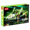 LELE BROTHER 9055 3300 3301 3302 XE KÉO LAMBORGHINI GREEN BULL 1:18 tỷ lệ 1:18 bộ đồ chơi xếp lắp ráp ghép mô hình Technic Kỹ Thuật Công Nghệ Cao Mô Hình Phương Tiện 586 khối