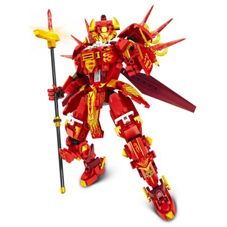 MINGDI LEIBAO K2014 2014 ĐẾ QUỐC ĐẠI TẦN VƯƠNG KIẾN HẦU TƯỚC CỦA VŨ THÀNH CƠ GIÁP bộ đồ chơi xếp lắp ráp ghép mô hình 620 khối