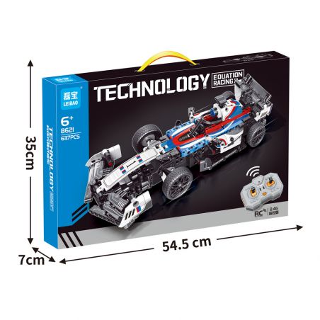 LEIBAO 8621 XE ĐUA ĐIỀU KHIỂN TỪ XA CÔNG NGHỆ F1 bộ đồ chơi xếp lắp ráp ghép mô hình Technic Kỹ Thuật Công Nghệ Cao Mô Hình Phương Tiện 637 khối