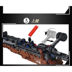 LE YI 82012 SÚNG BẮN TỈA 98K bộ đồ chơi xếp lắp ráp ghép mô hình Military Army Quân Sự Bộ Đội 1206 khối