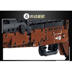 LE YI 82012 SÚNG BẮN TỈA 98K bộ đồ chơi xếp lắp ráp ghép mô hình Military Army Quân Sự Bộ Đội 1206 khối