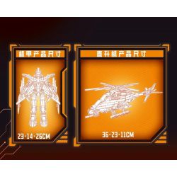 MINGDI LEIBAO K2023 2023 MECHA GLORY HIỆP SĨ GÂY SỐC bộ đồ chơi xếp lắp ráp ghép mô hình Military Army Quân Sự Bộ Đội 744 khối