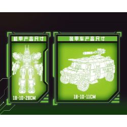 MINGDI LEIBAO K2024 2024 MECHA GLORY HIỆP SĨ NĂNG LƯỢNG bộ đồ chơi xếp lắp ráp ghép mô hình Military Army Quân Sự Bộ Đội 721 khối