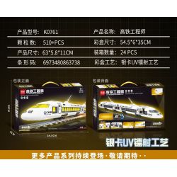 MINGDI LEIBAO K0761 0761 KỸ SƯ ĐƯỜNG SẮT CAO TỐC bộ đồ chơi xếp lắp ráp ghép mô hình City HIGH SPEED RAIL ENGINEER Thành Phố 510 khối