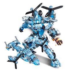 MINGDI LEIBAO K3008 3008 MÁY BAY TRỰC THĂNG OSPREY V22 bộ đồ chơi xếp lắp ráp ghép mô hình Military Army Quân Sự Bộ Đội 743 khối