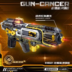 ZHEGAO 918021 CHÒM SAO SÚNG TIỂU LIÊN UNG THƯ bộ đồ chơi xếp lắp ráp ghép mô hình Military Army GUN-CANCER Quân Sự Bộ Đội 442 khối