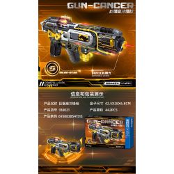 ZHEGAO 918021 CHÒM SAO SÚNG TIỂU LIÊN UNG THƯ bộ đồ chơi xếp lắp ráp ghép mô hình Military Army GUN-CANCER Quân Sự Bộ Đội 442 khối