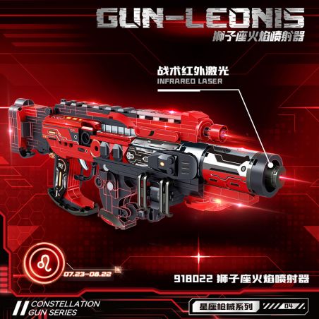 ZHEGAO 918022 CHÒM SAO SÚNG PHUN LỬA LEO bộ đồ chơi xếp lắp ráp ghép mô hình Military Army GUN-LEONIS Quân Sự Bộ Đội 466 khối
