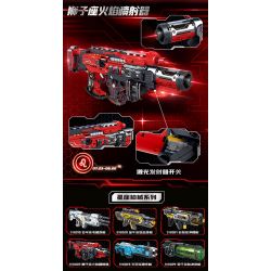 ZHEGAO 918022 CHÒM SAO SÚNG PHUN LỬA LEO bộ đồ chơi xếp lắp ráp ghép mô hình Military Army GUN-LEONIS Quân Sự Bộ Đội 466 khối