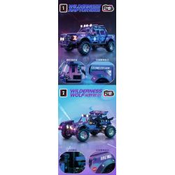 GBL KY1122 1122 XE BÁN TẢI WILDERNESS RAPTOR HAI BIẾN THỂ bộ đồ chơi xếp lắp ráp ghép mô hình Technic Kỹ Thuật Công Nghệ Cao Mô Hình Phương Tiện 1689 khối