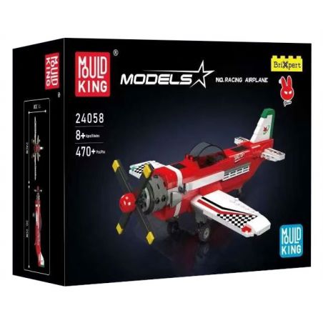 MouldKing 24058 Mould King 24058 MÁY BAY ĐUA bộ đồ chơi xếp lắp ráp ghép mô hình City RACING AIRPLANE Thành Phố 470 khối