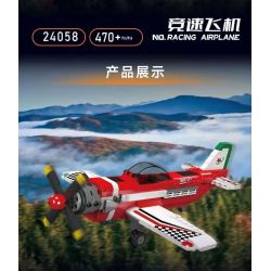 MouldKing 24058 Mould King 24058 MÁY BAY ĐUA bộ đồ chơi xếp lắp ráp ghép mô hình City RACING AIRPLANE Thành Phố 470 khối