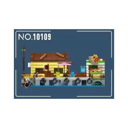 MouldKing 10109 Mould King 10109 10109 bộ đồ chơi xếp lắp ráp ghép mô hình City LOADING AND UNLOADING DOCK Thành Phố 821 khối