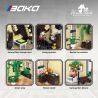 BAKA TECHNOLOGY 33206 CỬA HÀNG HOA MA THUẬT bộ đồ chơi xếp lắp ráp ghép mô hình Creator FLORIST、MAGIC FLOWER WORKSHOP Sáng Tạo 2445 khối