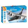 SEMBO 202242 MỘT CƯỜNG QUỐC MÁY BAY VẬN TẢI CỠ LỚN Y-20 bộ đồ chơi xếp lắp ráp ghép mô hình Military Army Quân Sự Bộ Đội 1416 khối