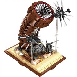WE GAME COMING 66036 CỒN CÁT GIUN bộ đồ chơi xếp lắp ráp ghép mô hình Movie & Game SARLDWORMS OF DUNE Phim Và Trò Chơi 1688 khối
