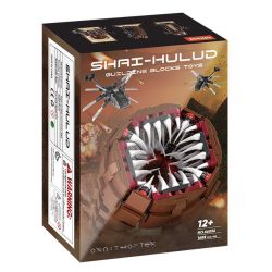 WE GAME COMING 66036 CỒN CÁT GIUN bộ đồ chơi xếp lắp ráp ghép mô hình Movie & Game SARLDWORMS OF DUNE Phim Và Trò Chơi 1688 khối