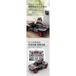 RASTAR 92700 92710 AUDI RS Q E-TRON 1:14 tỷ lệ 1:14 bộ đồ chơi xếp lắp ráp ghép mô hình Technic Kỹ Thuật Công Nghệ Cao Mô Hình Phương Tiện 1432 khối