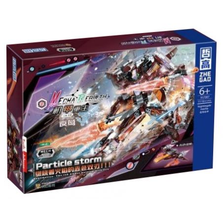 ZHEGAO 917007 MECHA REBORN NIGHTINGALE bộ đồ chơi xếp lắp ráp ghép mô hình MECHA REBIRTH 1119 khối